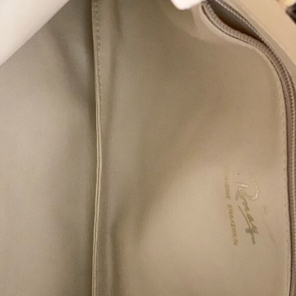 Vintage Snakeskin Clutch Crossbody by RONAY - Picture 2 of 3